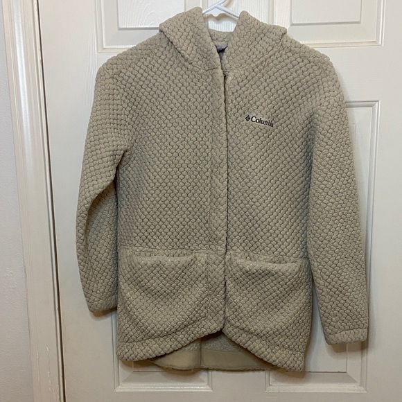 Columbia Other - Columbia girls youth L quilted zip up neutral color